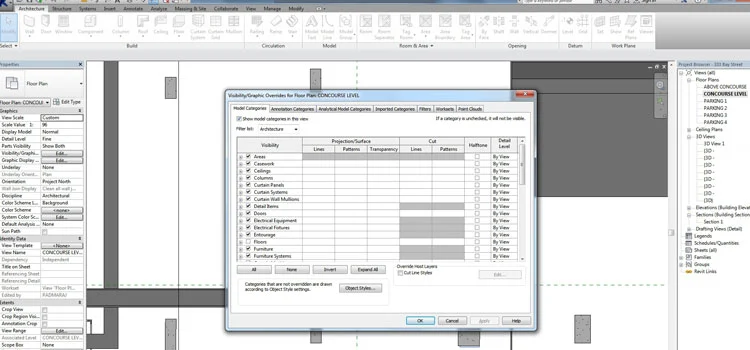 Process of using ‘By Host View’ option for displaying linked model in a host view
