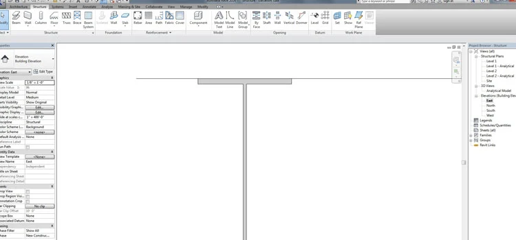 Structural modeling: Tools required for adding structural elements in a model