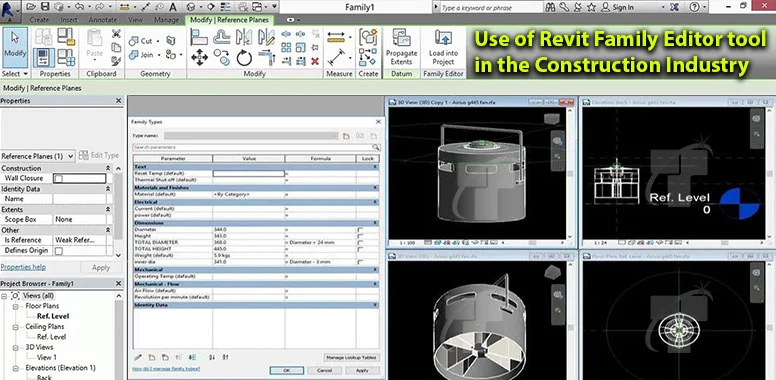Use of Revit Family Editor tool in the Construction Industry Use of Revit Family Editor tool in the Construction Industry