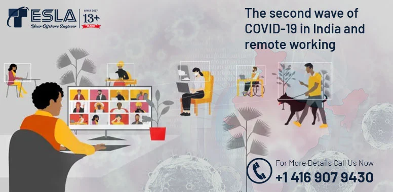 The second wave of COVID-19 in India and remote working