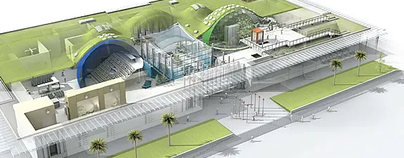 Sustainable Architecture at California Institute of Sciences © | Infographic by Bryan Christie Design