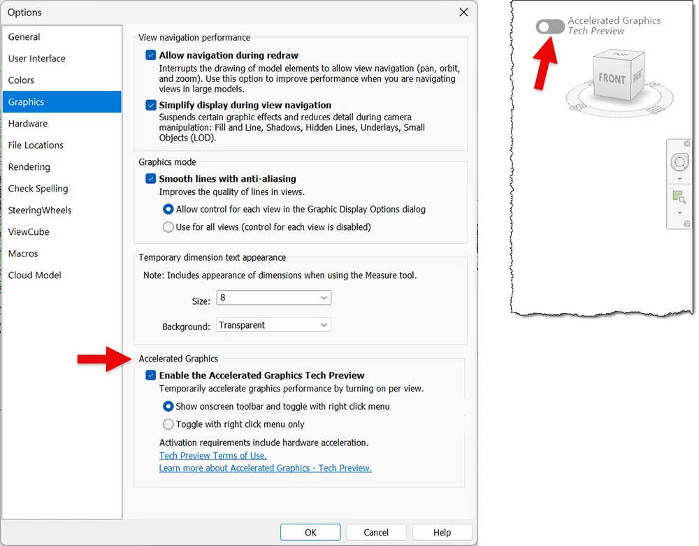 Revit 2026 Acce.erated Graphics Mode