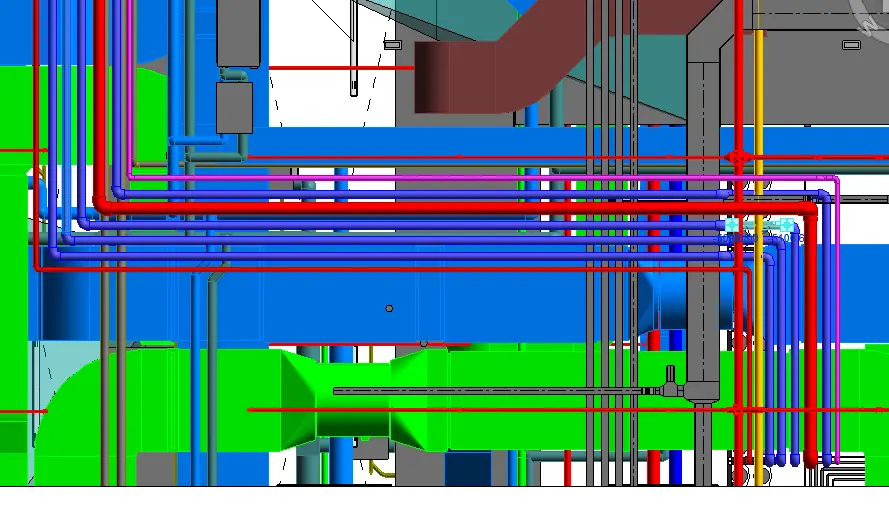 Mep Clash Between Ducts