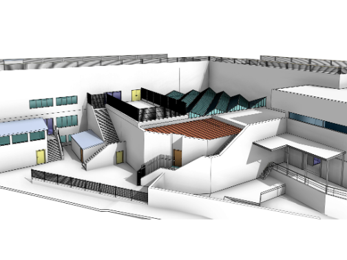 Architectural BIM Model of Commercial Building