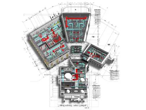 MEP Coordination Model of Jain Temple USA