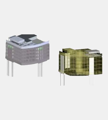 4D BIM Simulation for a Commercial Building