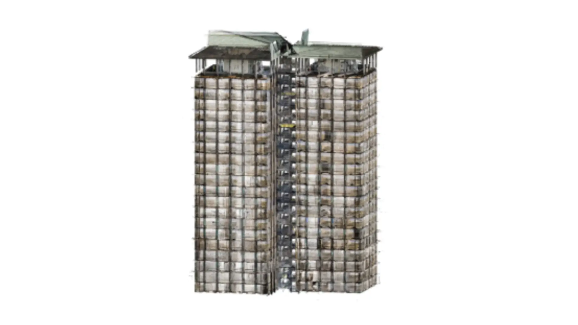 Strucutral Scan to BIM for Twin Towers of an Office Building 15