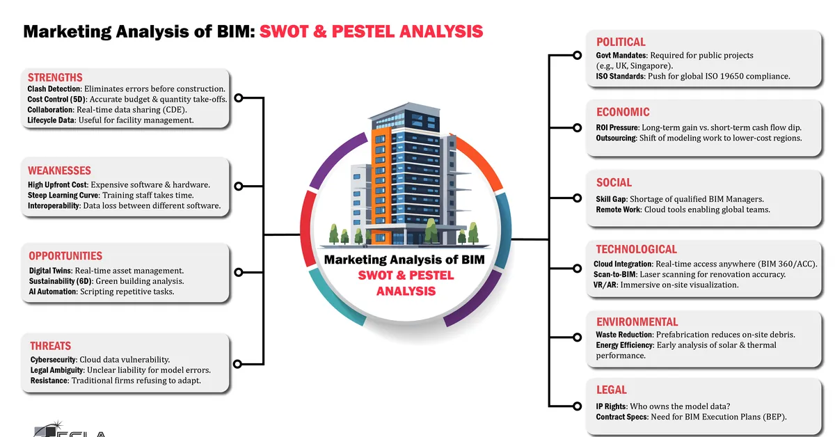 Marketing Analysis of BIM: SWOT & PESTEL Analysis