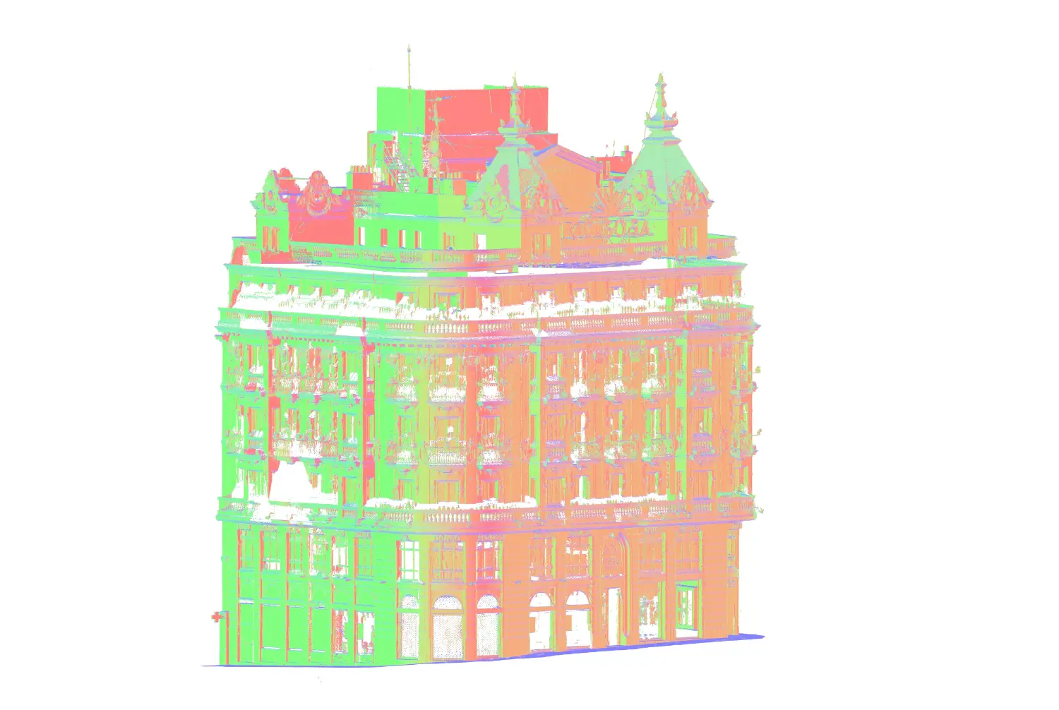 Architectural Scan to BIM for Heritage Restaurant Registered Point Cloud Model 2