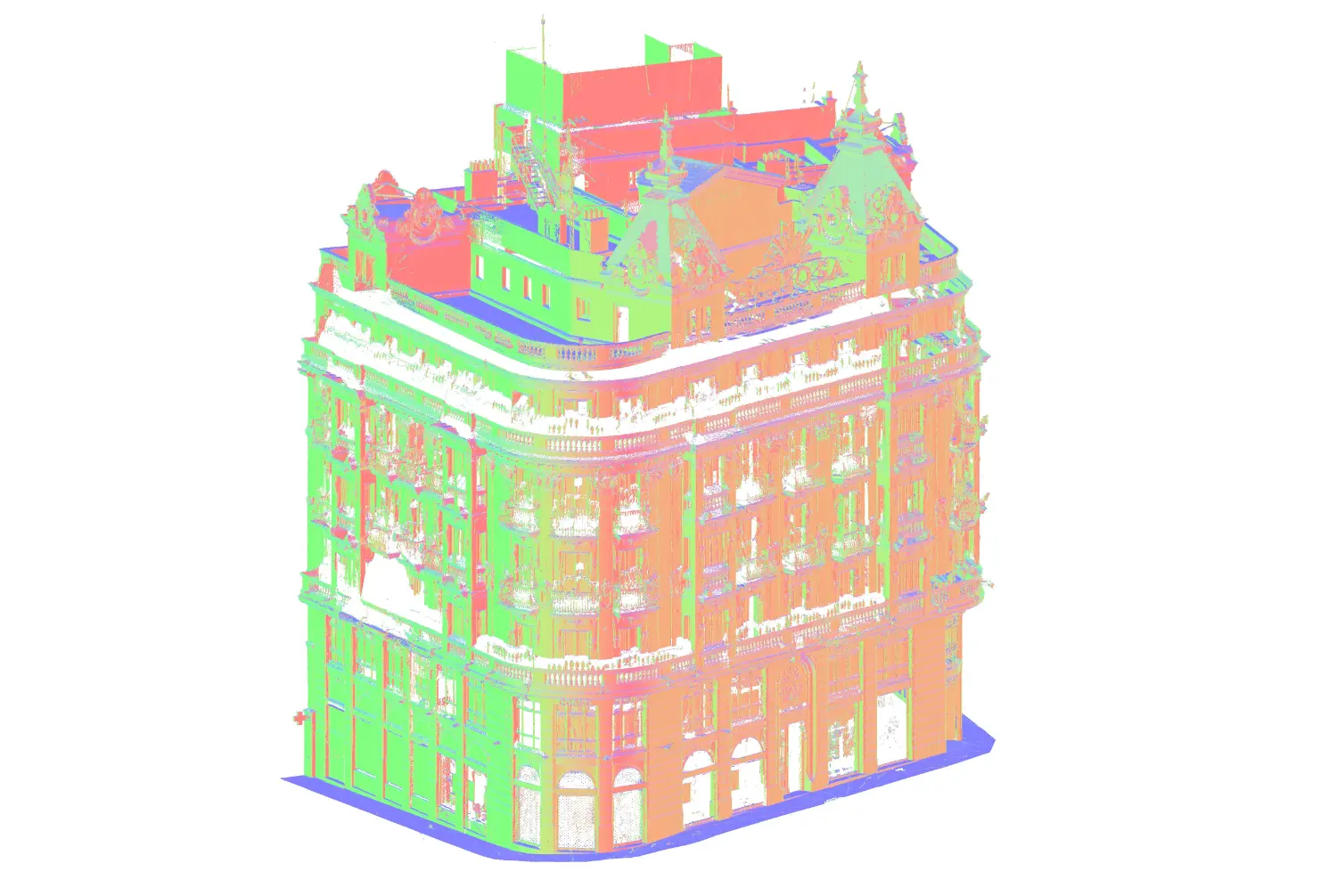 Architectural Scan to BIM for Heritage Restaurant Registered Point Cloud Mode l