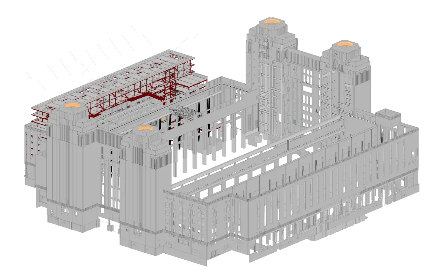MEP BIM Modeling MEP Coordination for Historic Building 03