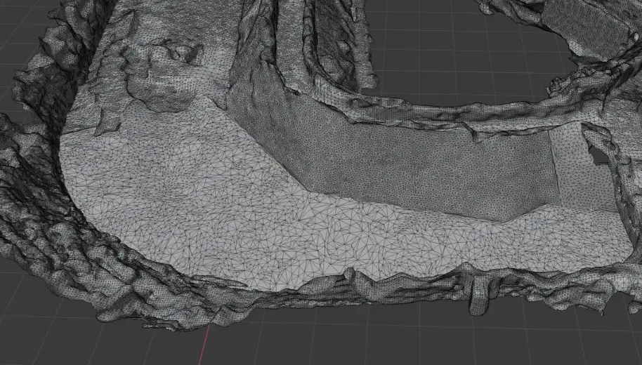 Scan to Mesh of Natural Topography