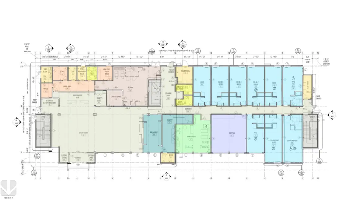 Construction Drawing of La Quinta, Jackson