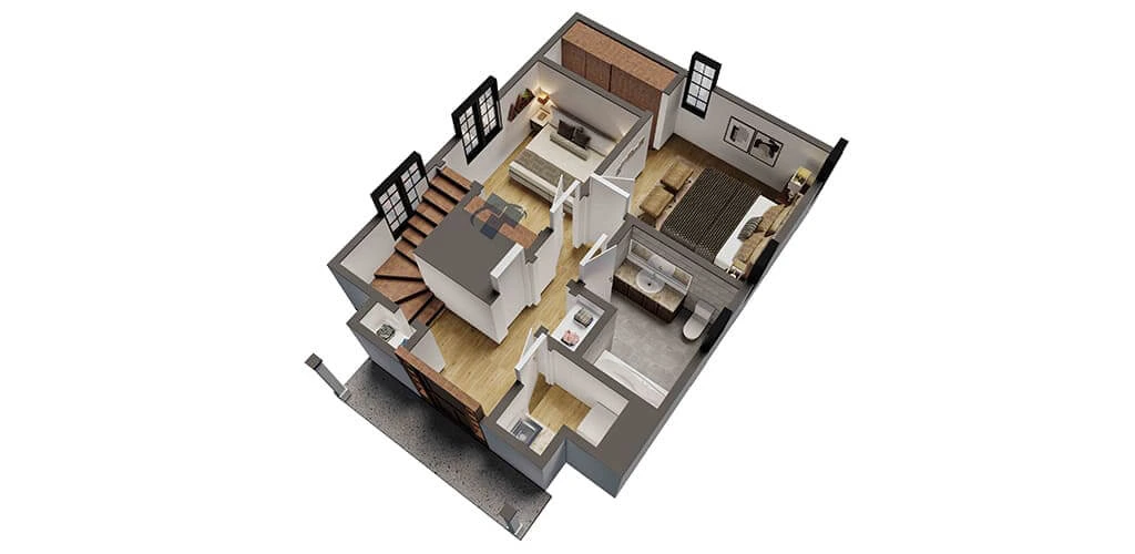 Floor plan 3D Renderings Case Studies
