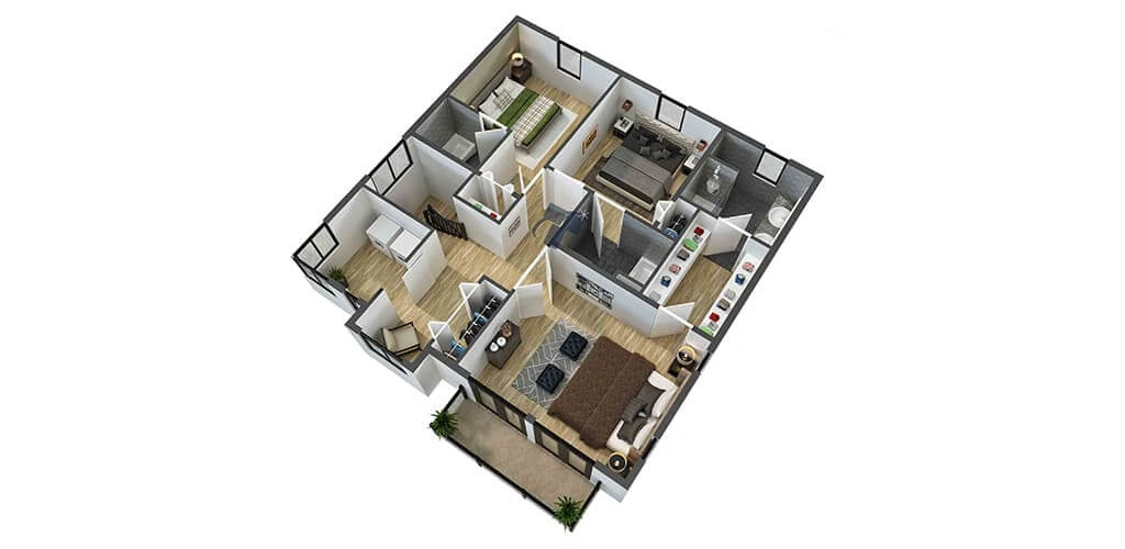 Floor plan 3D Renderings